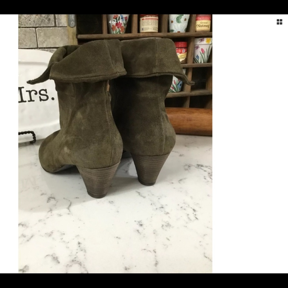 FREE PEOPLE Adella Suede Heeled Booties US 8.5 - Picture 4 of 8